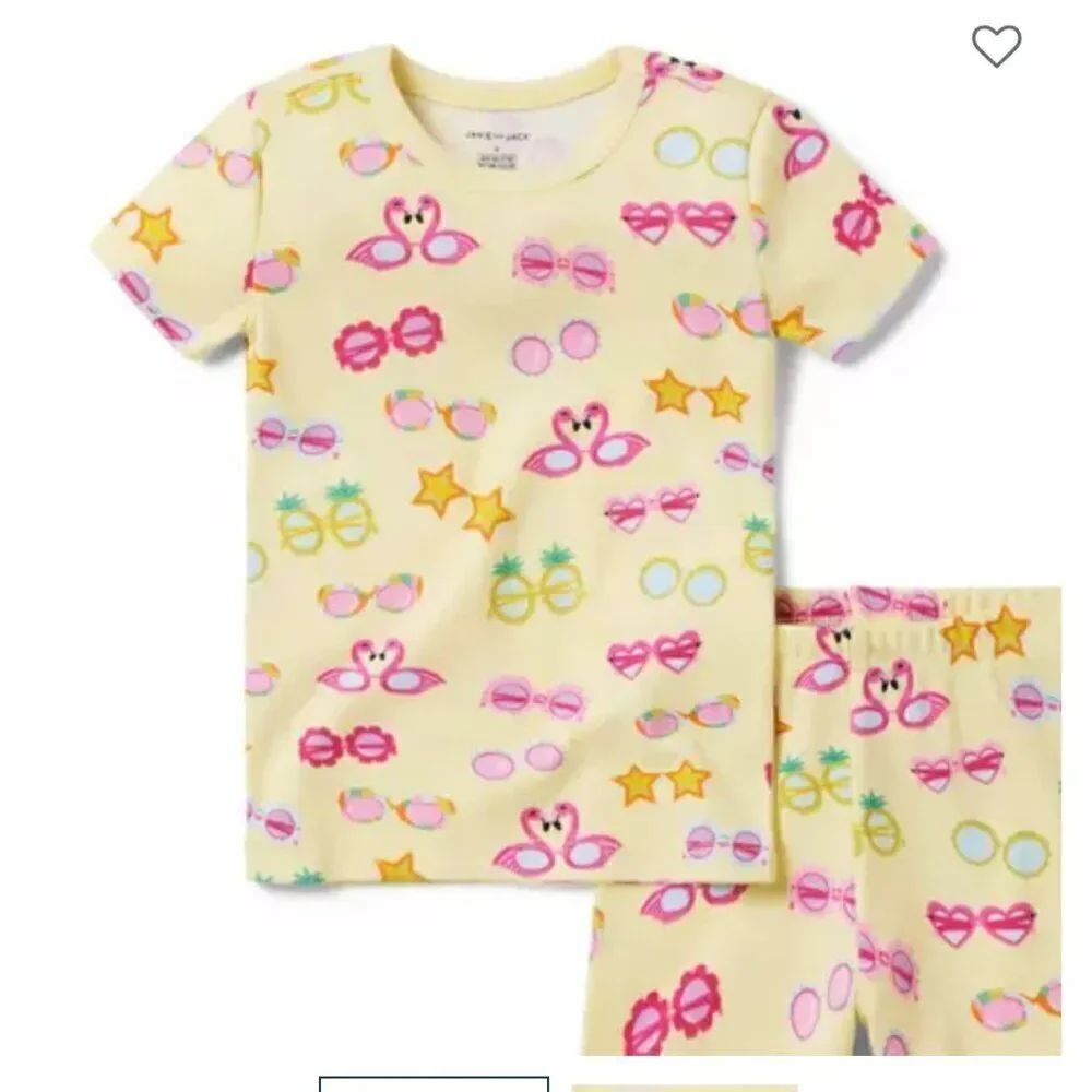 Janie and Jack 100049408 Good Night Short Pajama in Sunglass Stars size 2T NWT